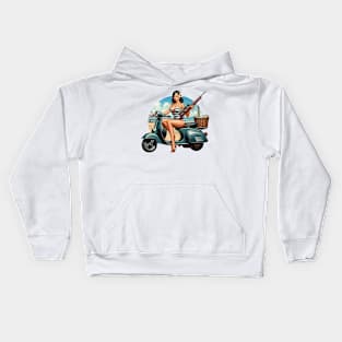 Scooter Girl Kids Hoodie